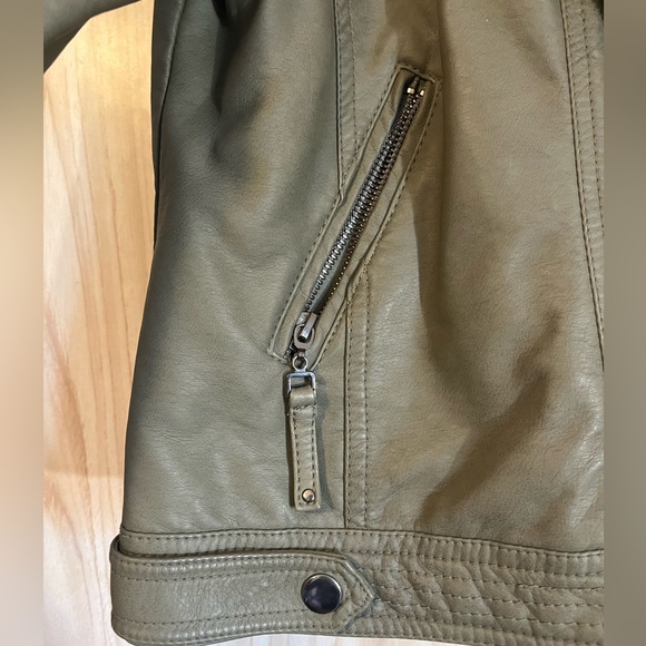 Dark Green Moto Jacket - Picture 7 of 8